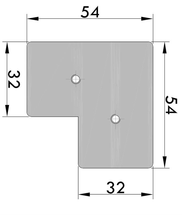 Wide Frame Corner Connector Type 1